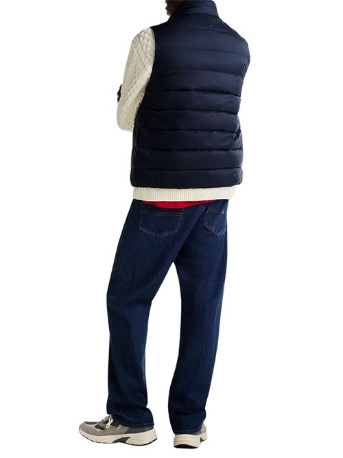 Smanicato uomo blu in piuma e poliestere Tommy Jeans | DM0DM20663C1G